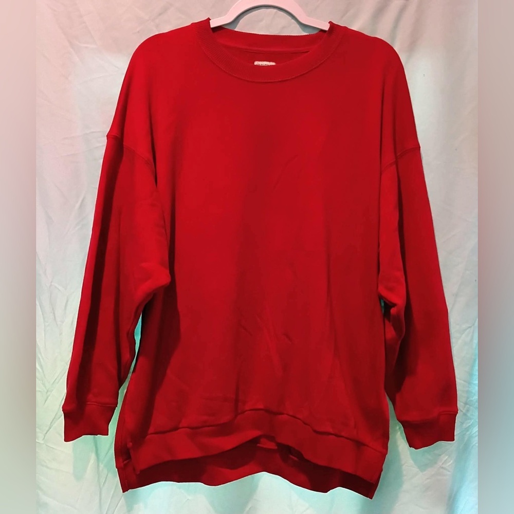 American Eagle Red Jegging-Fit Top